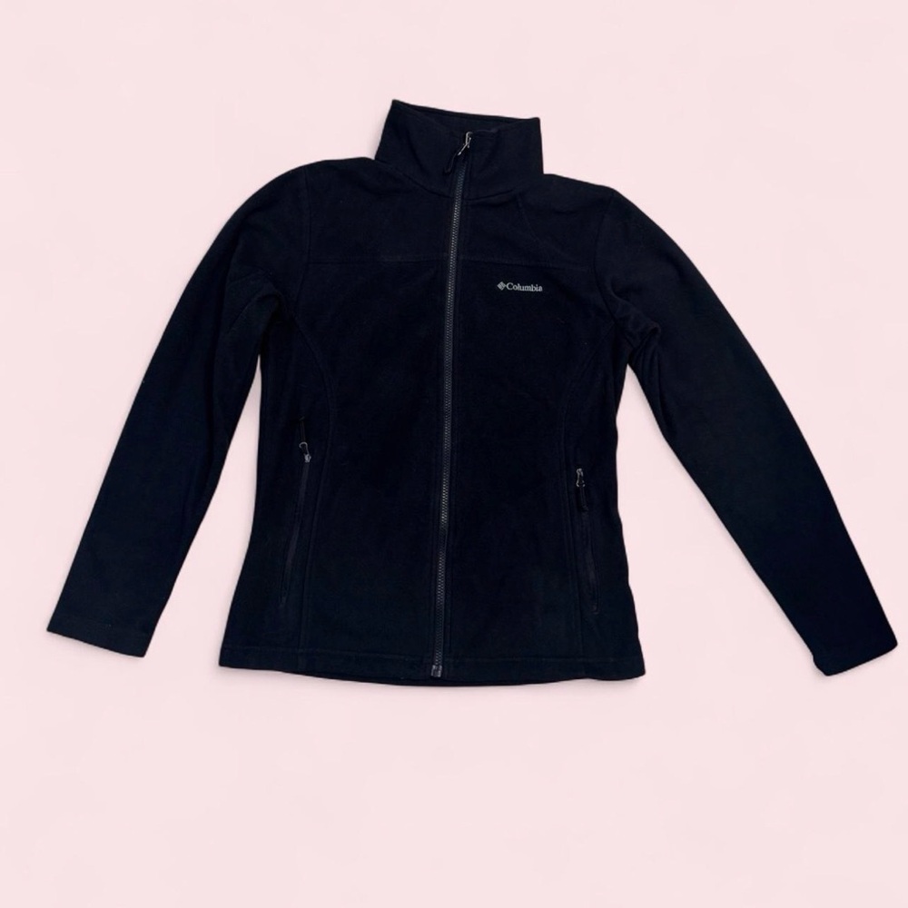 Columbia Women’s black fleece zipper jacket Size: Small  #outdoor #fleece